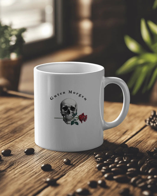 Guten Morgen – Dark Kiss" Totenkopf-Tasse