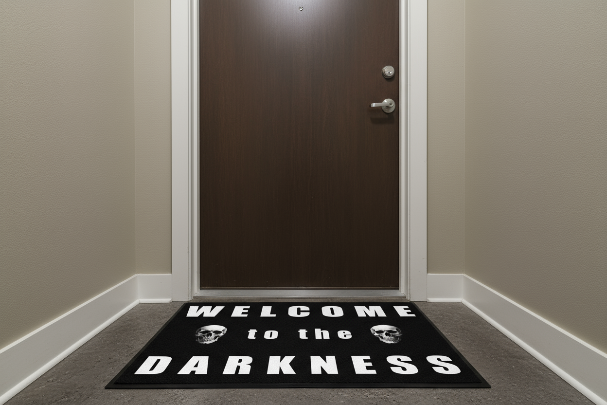Dark Romance Willkommens-Fußmatte - Welcome to the Darkness für den Innenbereich