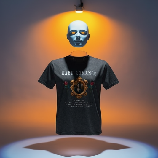 Dark Romance - Spiegel der Dunkelheit-Design - Unisex-Bio-Baumwoll-T-Shirt  Dark Grey