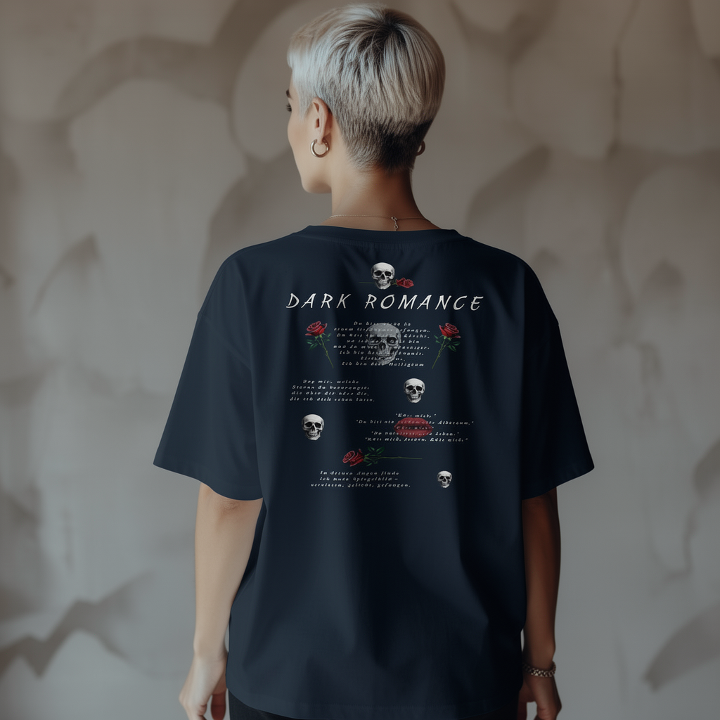 Dark Romance – Poetry Edition - Unisex-Bio-Baumwoll-T-Shirt  French Navy