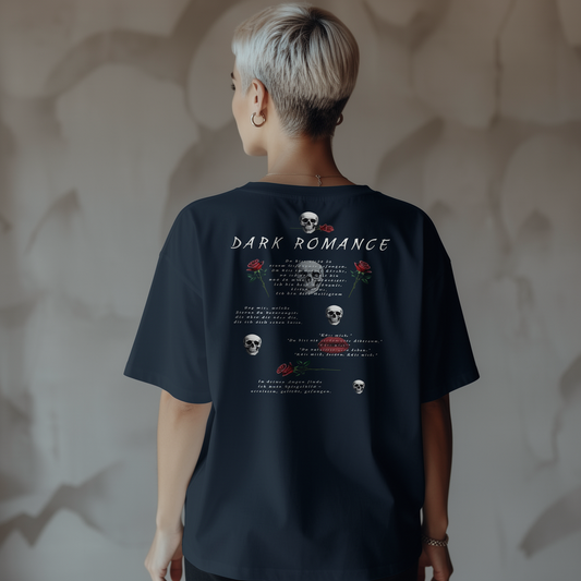 Dark Romance – Poetry Edition - Unisex-Bio-Baumwoll-T-Shirt  French Navy