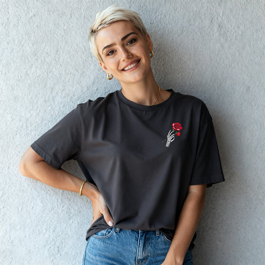 Dark Romance – Poetry Edition - Unisex-Bio-Baumwoll-T-Shirt  Anthracite