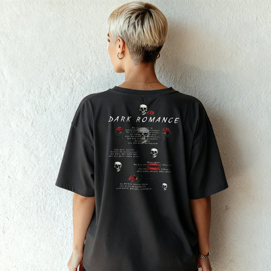 Dark Romance – Poetry Edition - Unisex-Bio-Baumwoll-T-Shirt  Anthracite