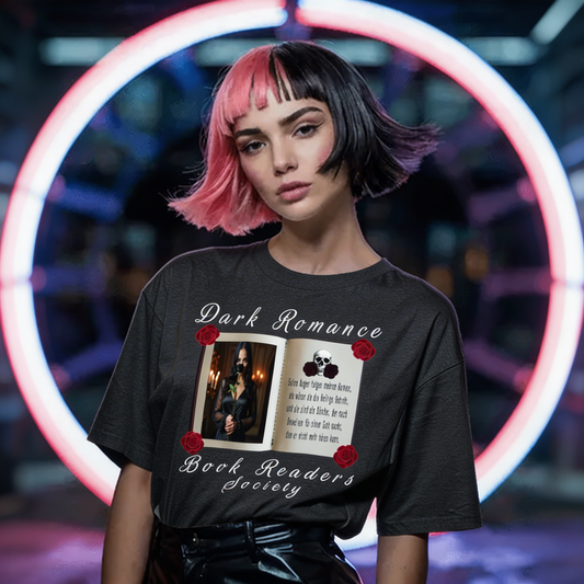 Dark Romance - Holy Sins Design (Heilige Sünden) Unisex-Bio-Baumwoll-T-Shirt  Dark Grey