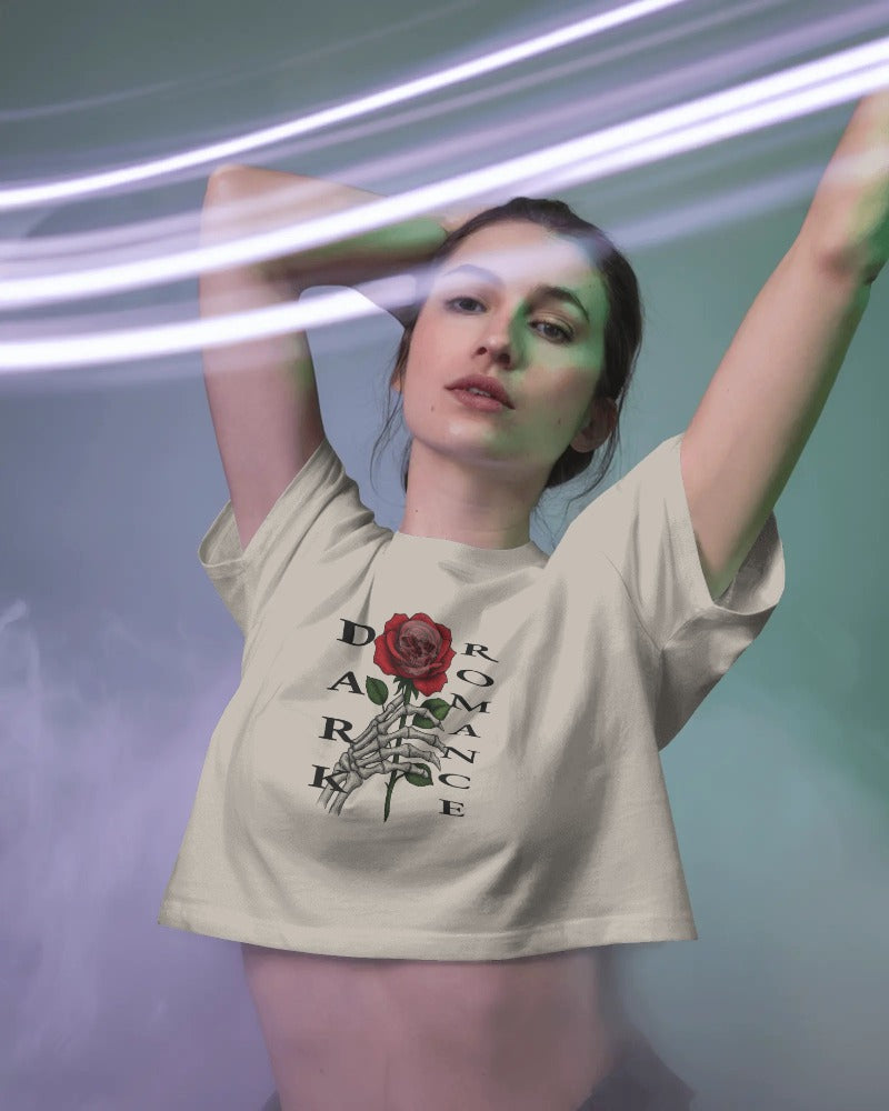 Dark Romance - Deadly Bloom Design - Damen-Crop-Top