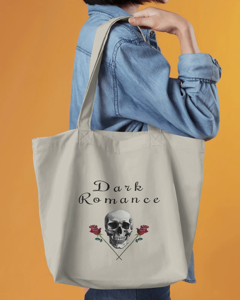 Große Dark Romance Tragetasche - Stanley/Stella Shopping Bag Skull & Roses