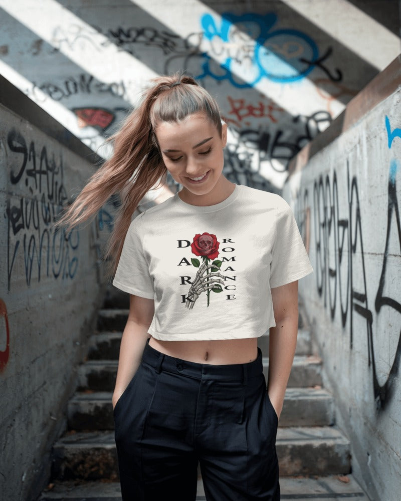Dark Romance - Deadly Bloom Design - Damen-Crop-Top